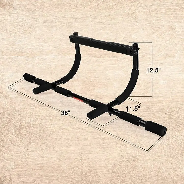Wellshow Sport Doorway Pull Up Bar Strength Training Chin Up Bar  with No Screws for Easy Door Frame Installation