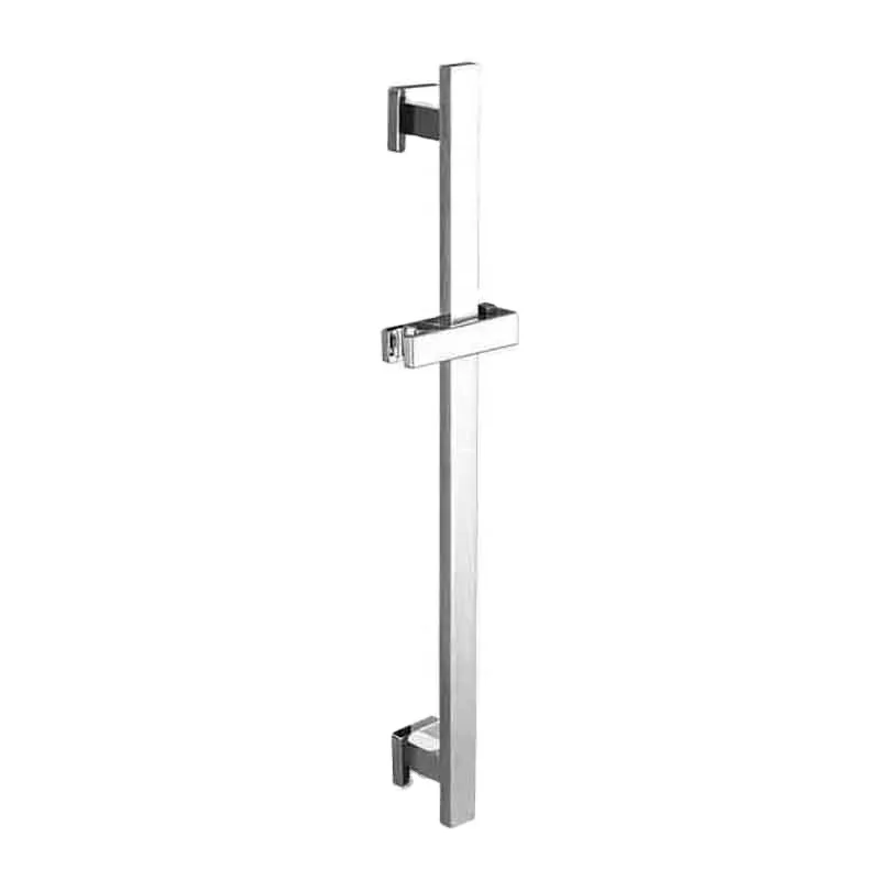 Solid brass square base bathroom Adjustable shower lift rod sliding bar with shower head holder