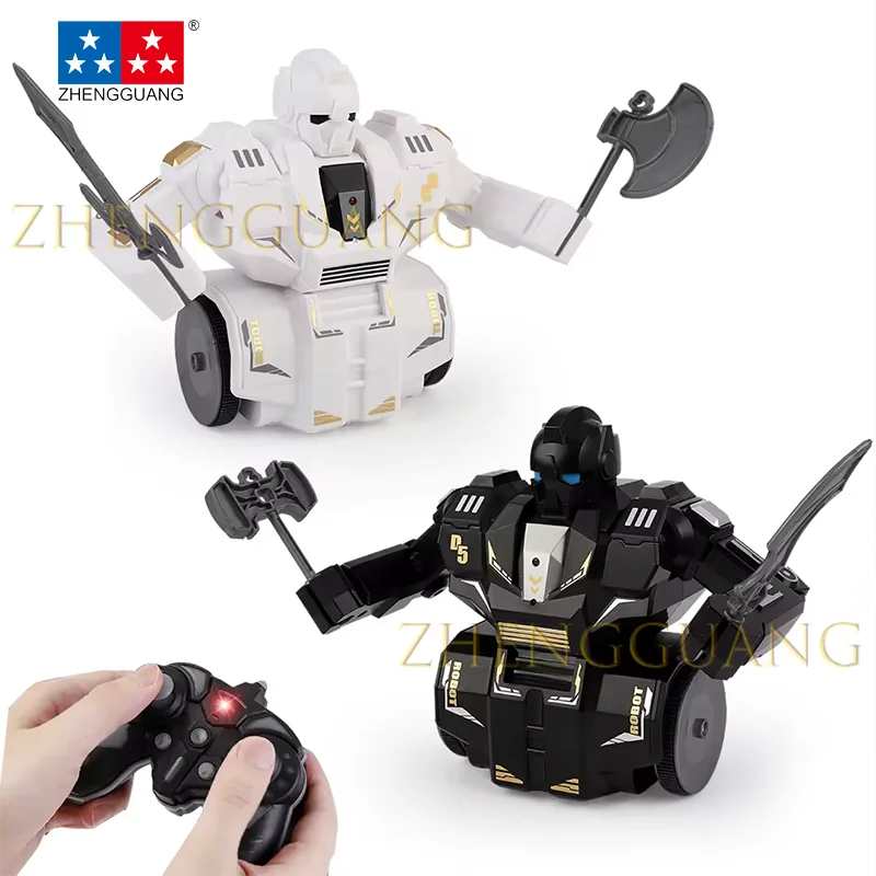 Игрушки Zhengguang лидер продаж вращающийся на 360 градусов 2 4 г радиоуправляемый робот в 1 боевой Детские интерактивные игрушки