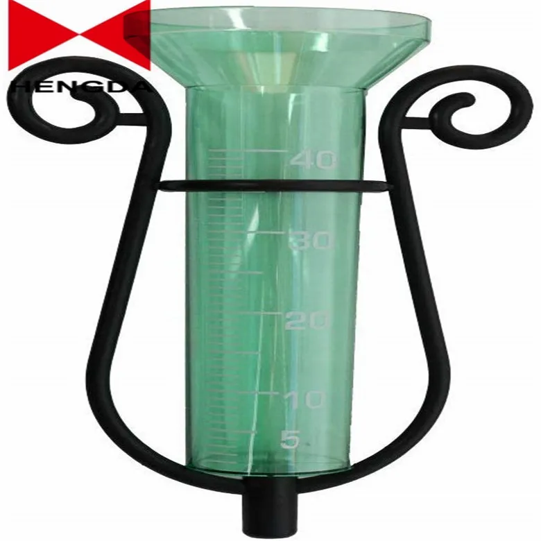RAIN GAUGE black stake helps maintain a perfect garden