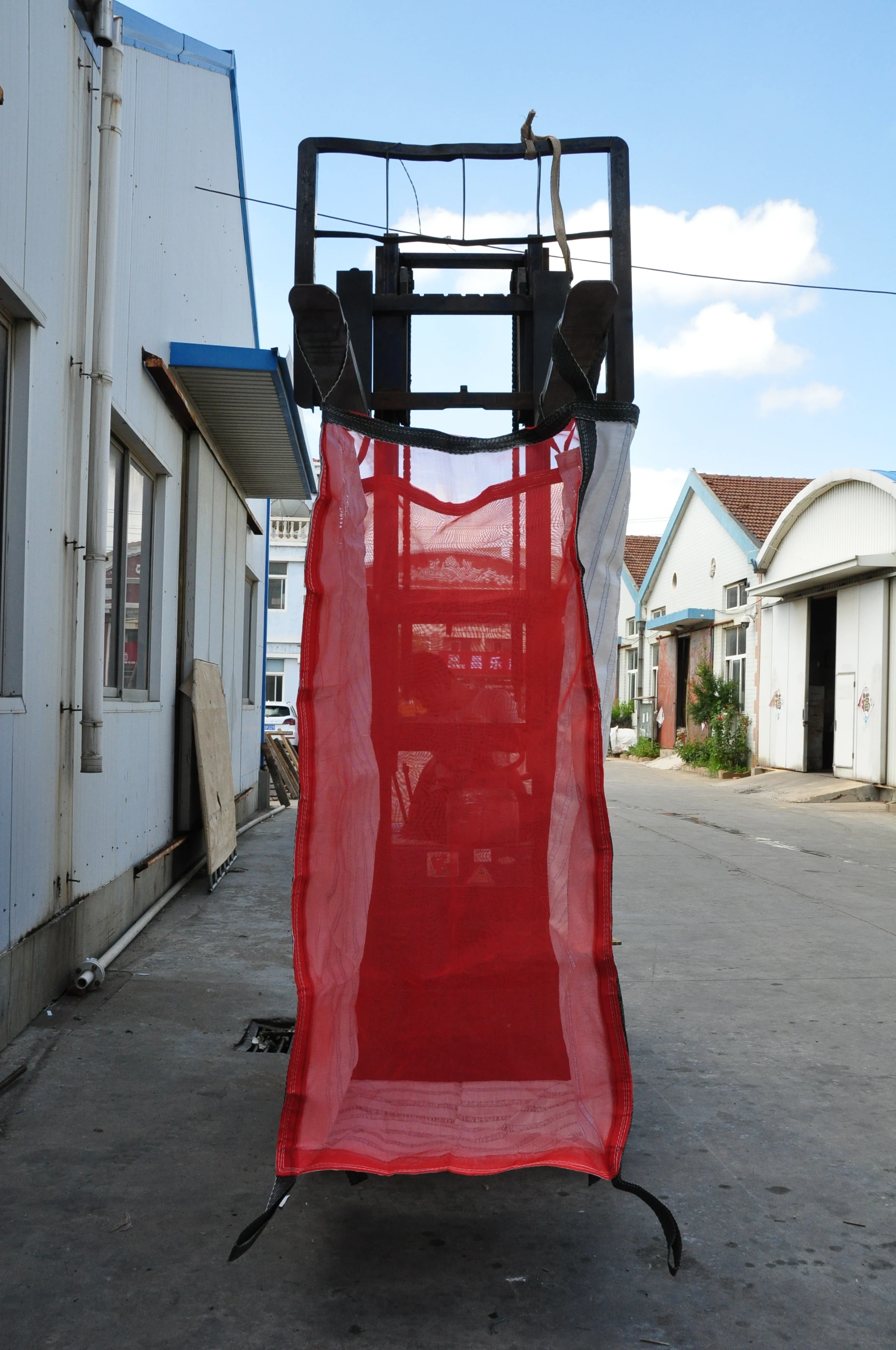 1 ton 1.5 ton100%  PP PE ventilate plastic bulk firewood packing mesh big jumbo bag with UV treated