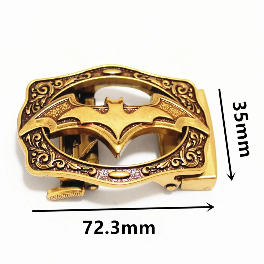 Factory direct sale custom bat shape automatic metal belt buckle