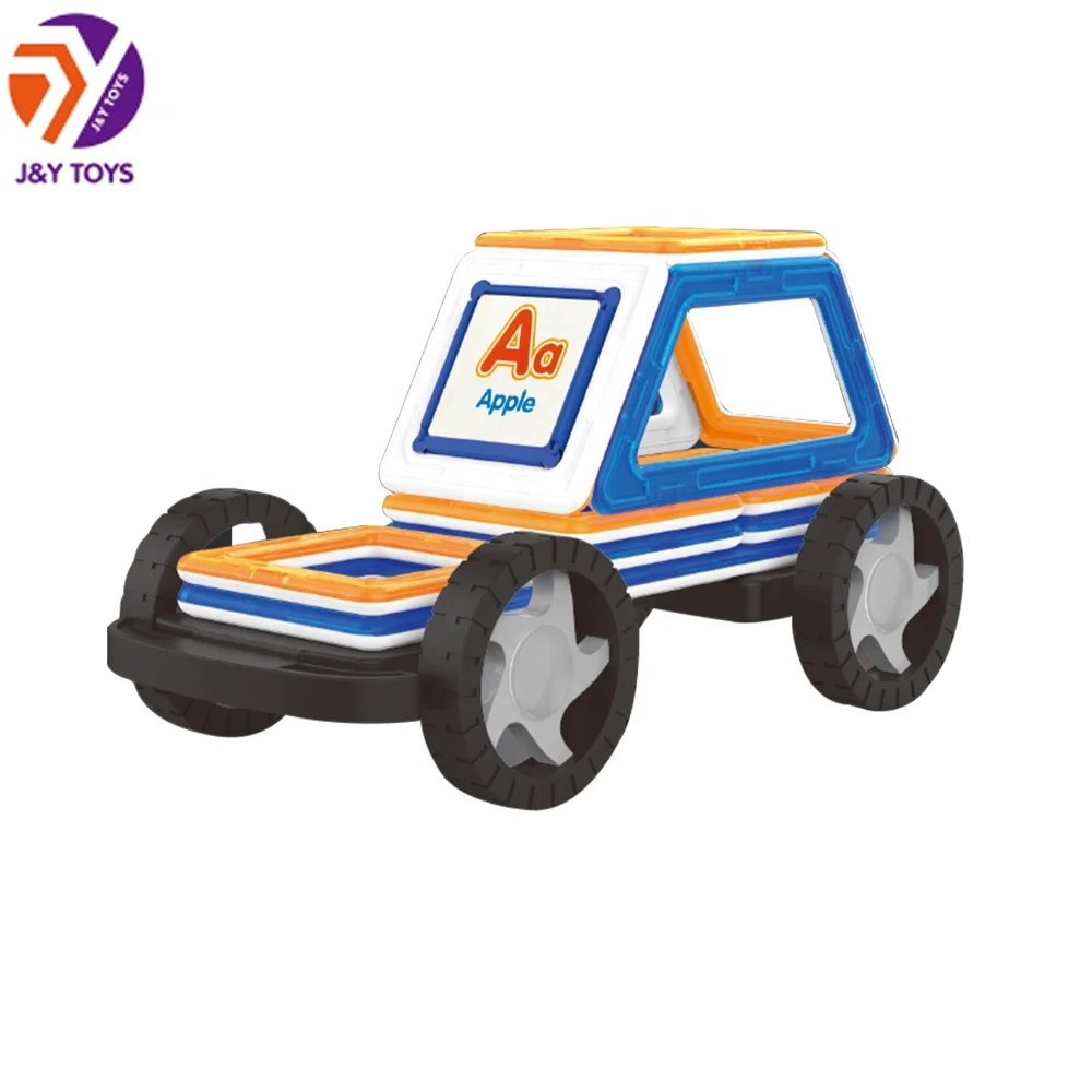 Набор из 49 магнитных 3d машинок TY, Детский развивающий игрушечный набор, Волшебная Магнитная плитка, автомобиль