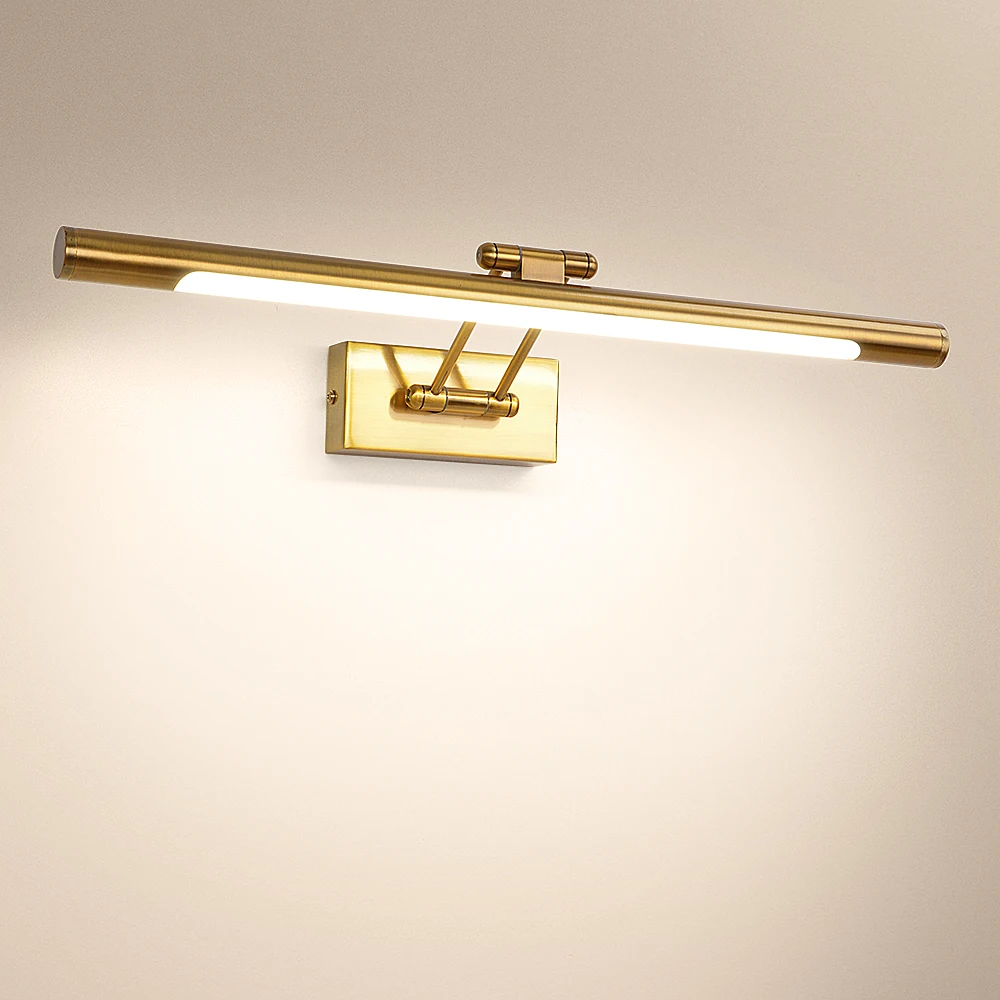 
Brass wall light modern bedroom brass picture light wall bedside light 8w wall reading lamp indoor sconce lamp 