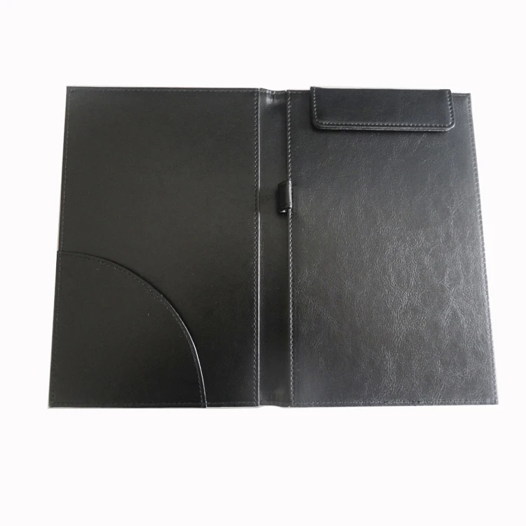 Индивидуальный Логотип Ресторан Держатель чеков PU кожаный меню доски гость проверить папку Билл Примечание рукописного ввода держатель