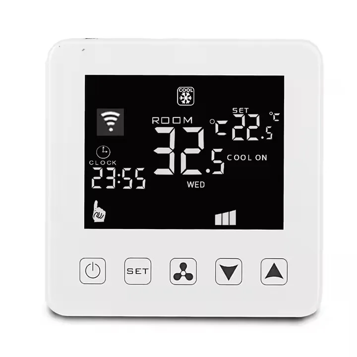 Tuya умный дом современный дизайн HVAC центральный кондиционер FCU Электрический водяной теплый пол термостат с Wi-Fi подключением CE