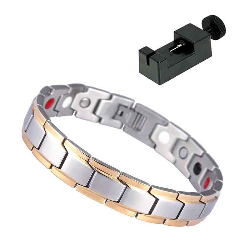 Hottime Factory Promotion Energy Magnetic Bracelet Stainless Steel China Fashion Jewelry