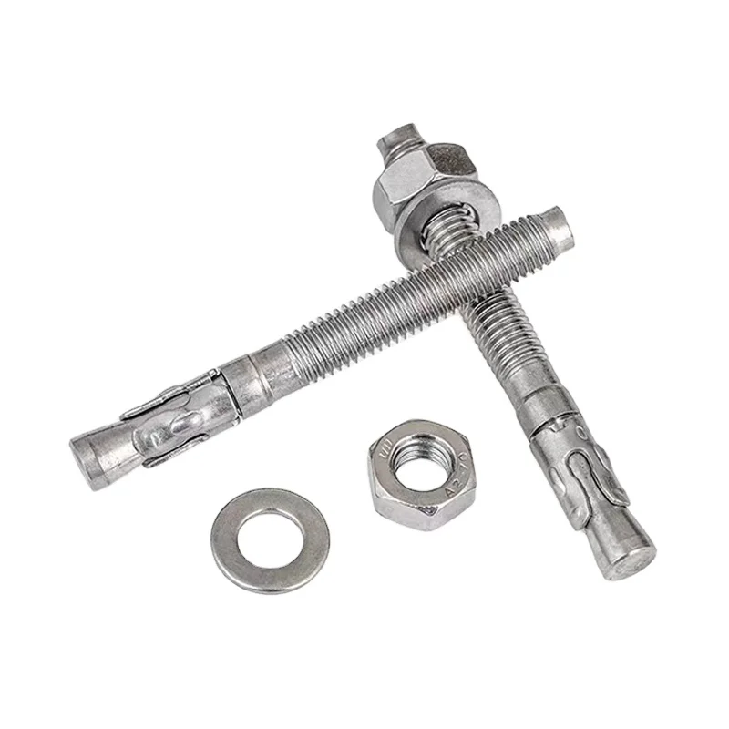 hot selling M8 M16 M18 Super Duplex Stainless steel Plain Polishing  2205 2507 A286 904L 1.4410 Wedge Anchor Bolts