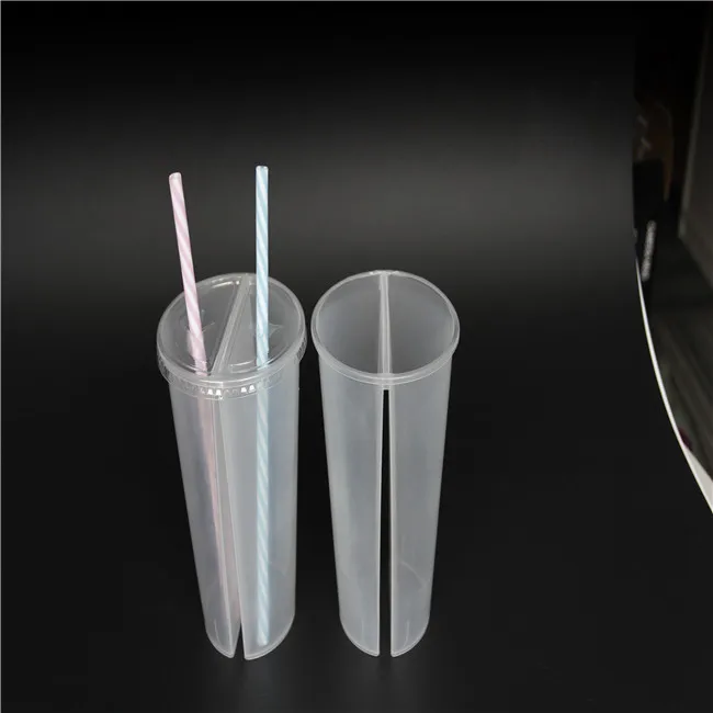  500ml 360ml 750ml thicken Custom logo colorful PP disposable hard plastic double grid sharing