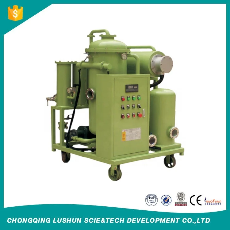 LUSHUN Brand Mobile Vacuum Turbine Used Oil Machine Vacuum Oil Purifier Recycling Lubricating Oil Plant