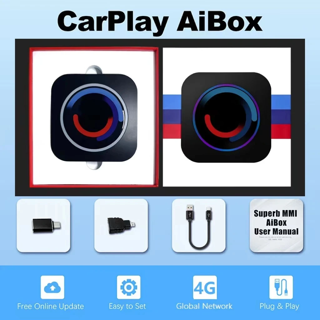 NEW Wireless AI TV Carplay Upgrade Android 10 4+64 BW550P for BM/W customized UI Youtube video play support ID6/ID7/ID8 system