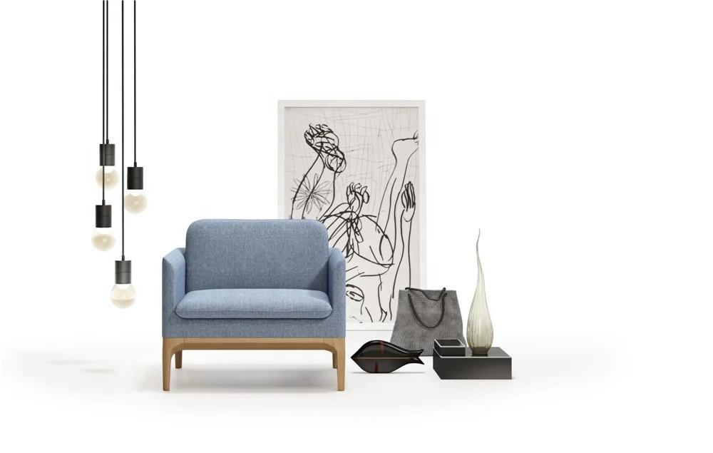 Office furniture hot sale modern style fabric upholstery seating office sofa