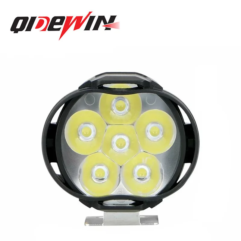 QIDEWIN Motorcycle Headlights Headlamp Spotlights Fog Head Light 6 LED Motorcycles Working Spot Light auto lighting systems