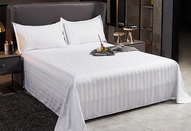 Home Hotel Bed Sheet White Flat Sheet Bedspread Couvre Drap de Lit Bedding Sheet Bed Cover Home textile 3cm Bedsheet