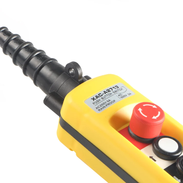 XAC-A2713 3 Button Hoist Remote Rainproof Hoist Crane Pendant Switch