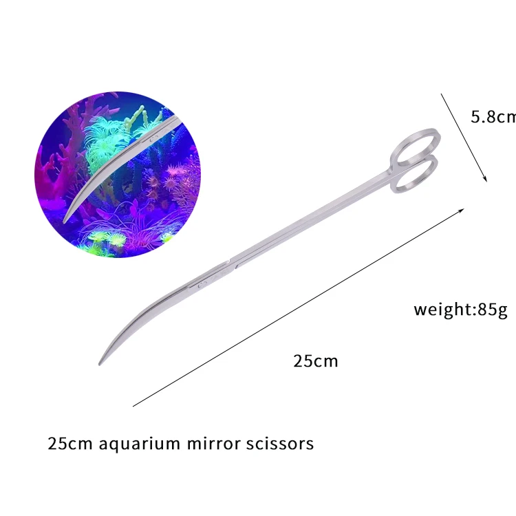 Aquatic Plant Stainless Steel Tweezers Scissor Spatula Planted Aquarium Tools Set For Fish Tank Cleaning