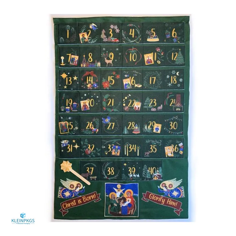 Factory Cardboard Packaging Cosmetic Jewelry Countdown Christmas Custom Kalender Box Printed Advent Calendar
