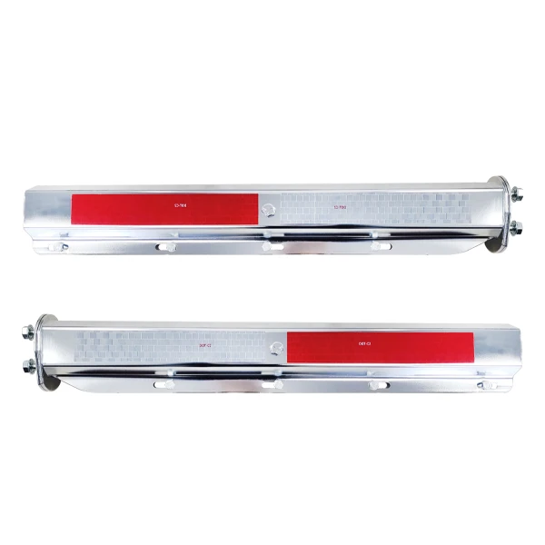 Straight Stainless steel chrome Spring Loaded mud flap hangers brackets for semi trucks trailer