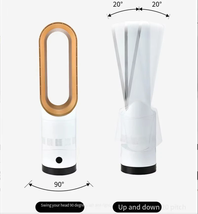 18 Inch Quite and Colding Bladeless Fan Air Cooler Standing Remote Control With Purifier Smart Appliance