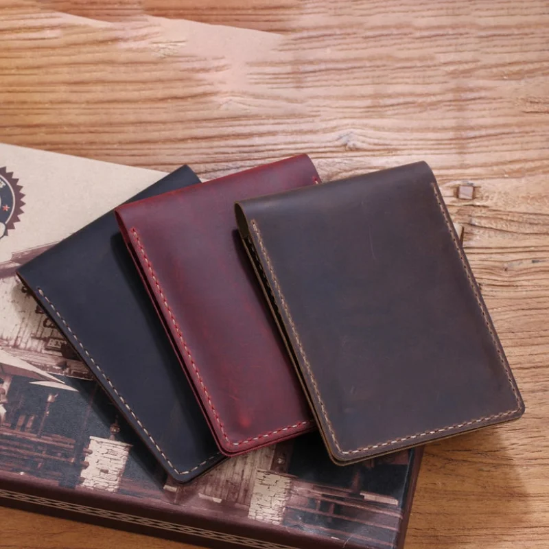 Golf Score Card Holder Personalized Real Leather Notepad Cover Outdoor Sport Score Card Holder Covers