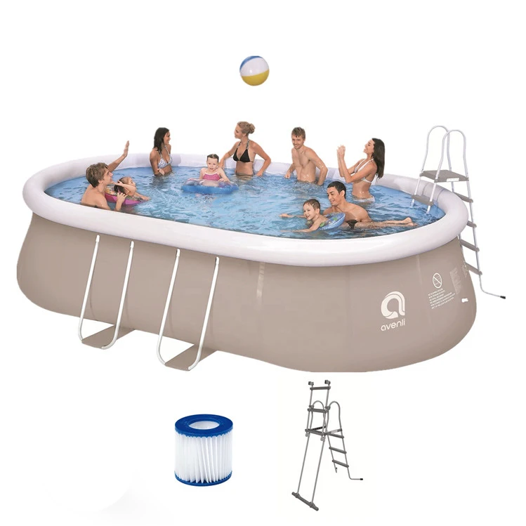 High quality inflatable swimming pool large family play pool Oval prompt set pool intex 18ft 5.40m x 3.04m x 1.06m