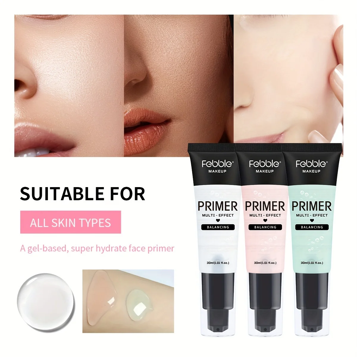 USHAS Primer Makeup Long-lasting Waterproof Non Sticky Makeup Base Primer Private Label Moist Makeup Base