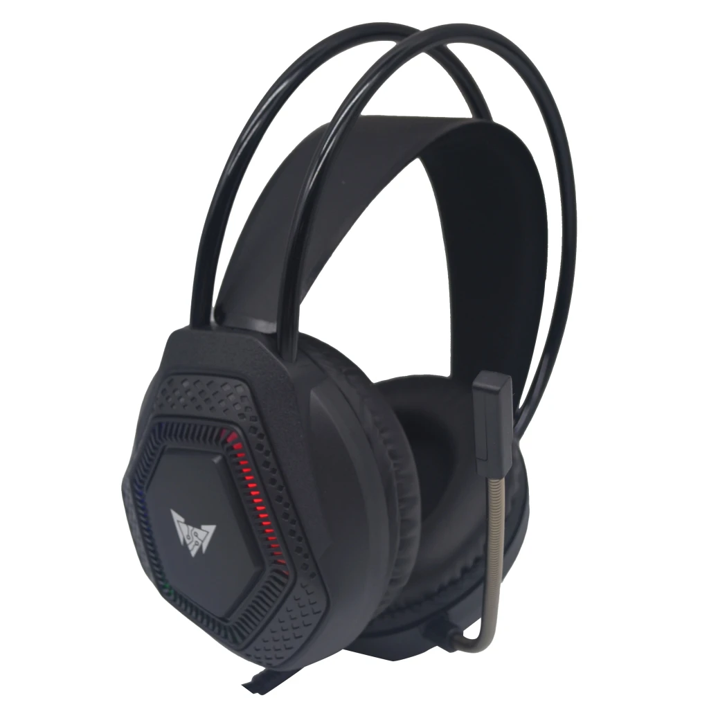 Gamer earphone and headphone noise reduction headband headset headphones accessories wholesale 3.5mm wired rgb headphones