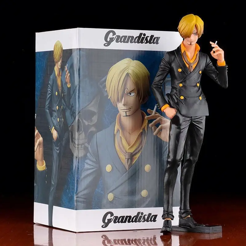 low priced Animation peripheral Toys doll model Sanji smokes Anime Figure One Pieces Action Figures