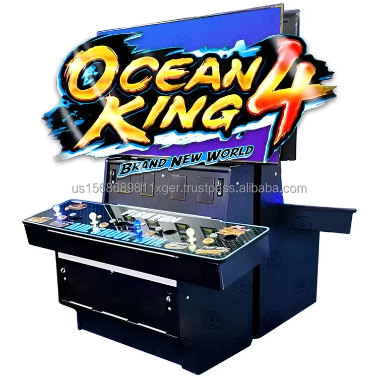 2025 Новое поступление 4 игрока аркадная машина для игры в рыбу настольная Ocean King новый мир