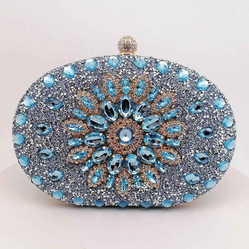 Fashion Women New Evening Bags Women Diamond-Studded Sunflower Overnight Bag Purse For Ladies