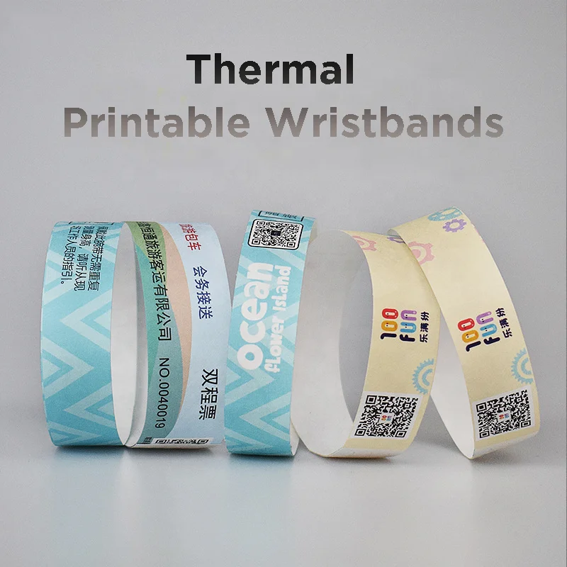 Waterproof fabric thermal wristbands for concert/music festival/resort/swimming pool/play ground/gym/activity/sports events
