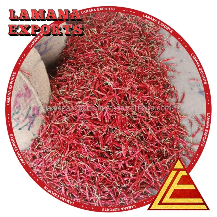 Spicy Dry Red Chilli S17 Teja with Stem Indian Chilli Deluxe Quality for Thailand