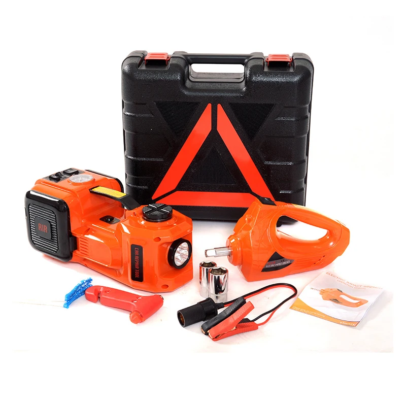 With Air Pump Electric Car Scissor Jack Electric Car Jack Kit Electric Hydraulic Car Floor Jack For Auto Repair Lifting Tools