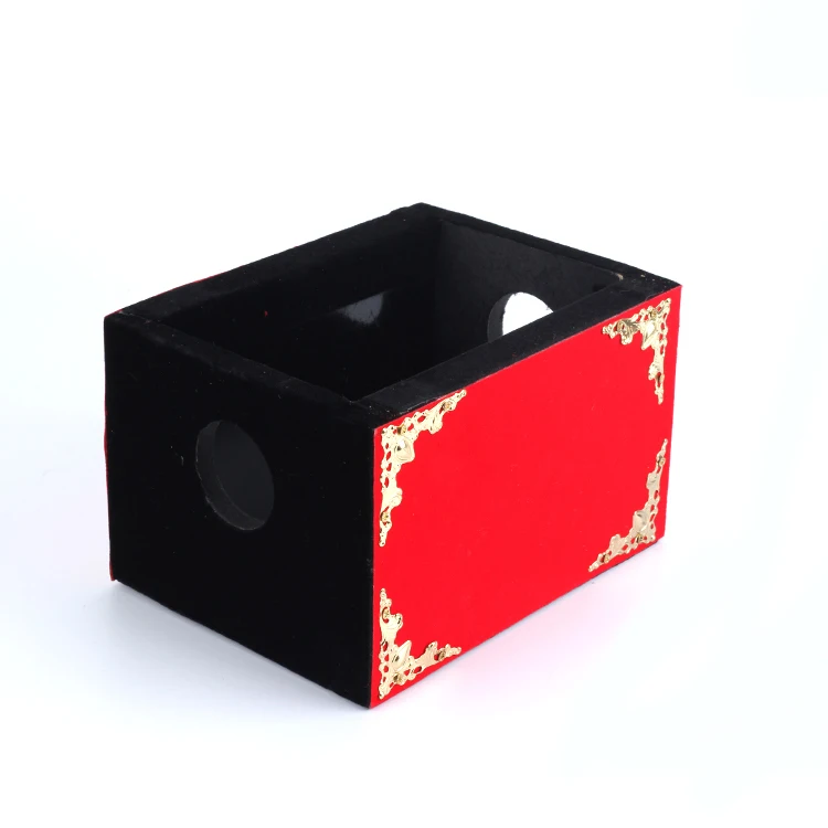Desalen Silk Through Fire Box Illusion Toy Stage Magic Gimmick Trick Box