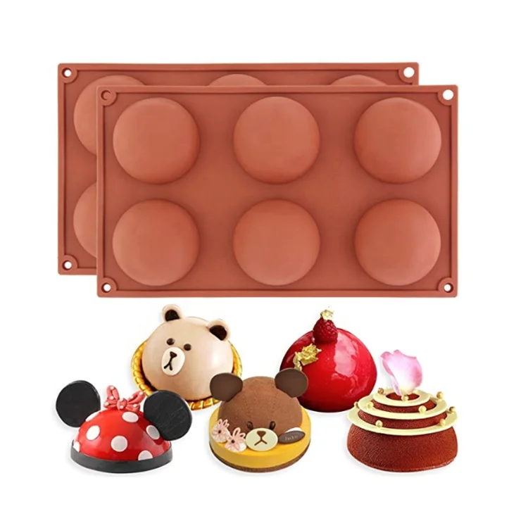 Полукруглая форма с 6/8/15/24 отверстиями, полусферические силиконовые формы, силиконовая форма для мусса, трюфеля, шоколада, торта, силиконовая форма, силиконовая паста