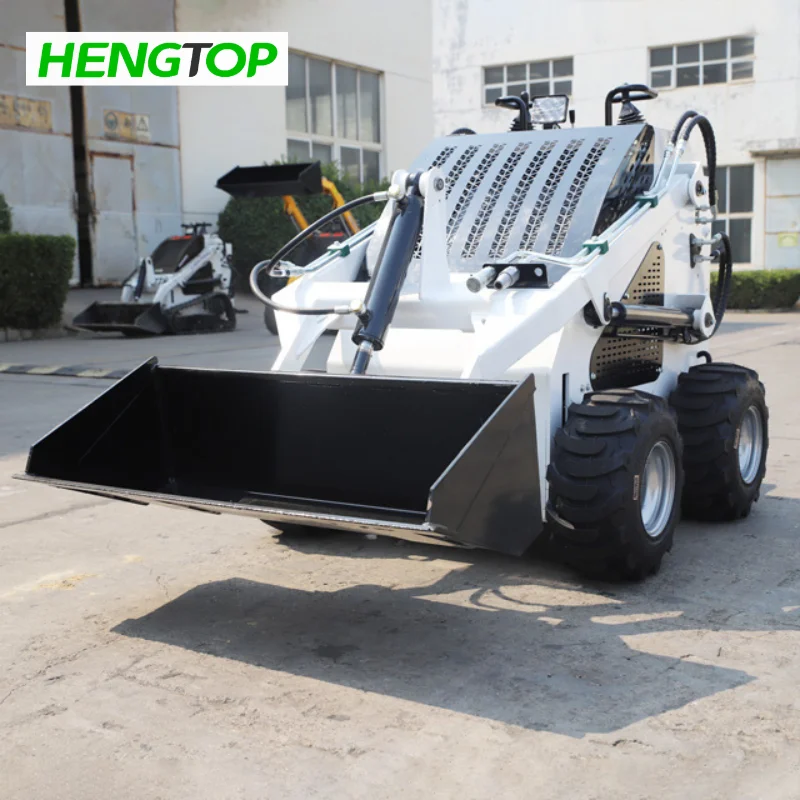 Free Shipping mini skid steer loader stump grinder Kubota Engine 300 500 600KG mini skid steer loader attachments With CE EPA