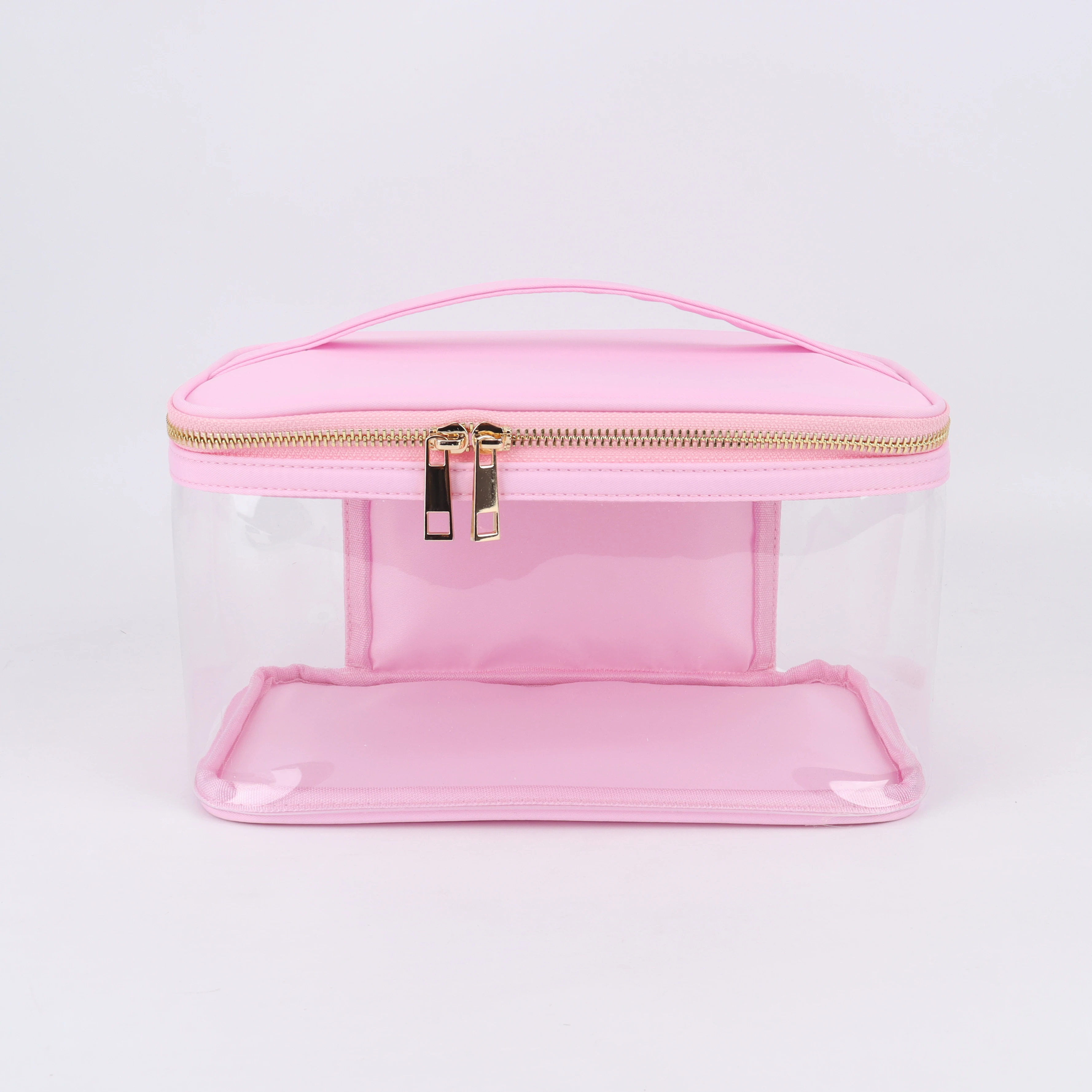 Large make up clear cosmetic waterproof travel transparent pvc hair nail accessories pouch beach organizer hang toiletry bag