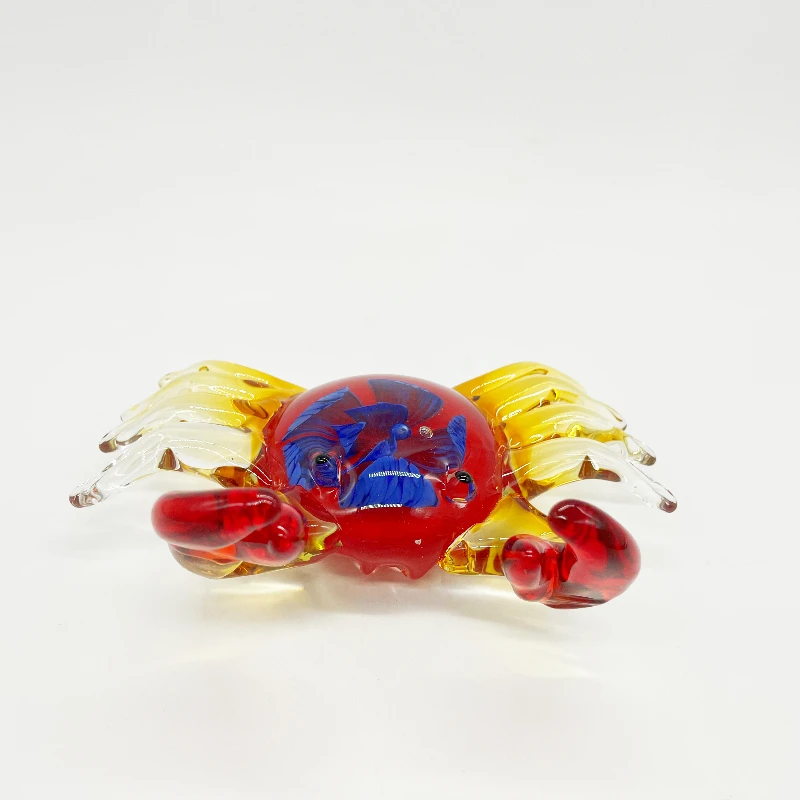 Cute Handmade Glass Blowing Hermit Crab Glass Art Sculpture