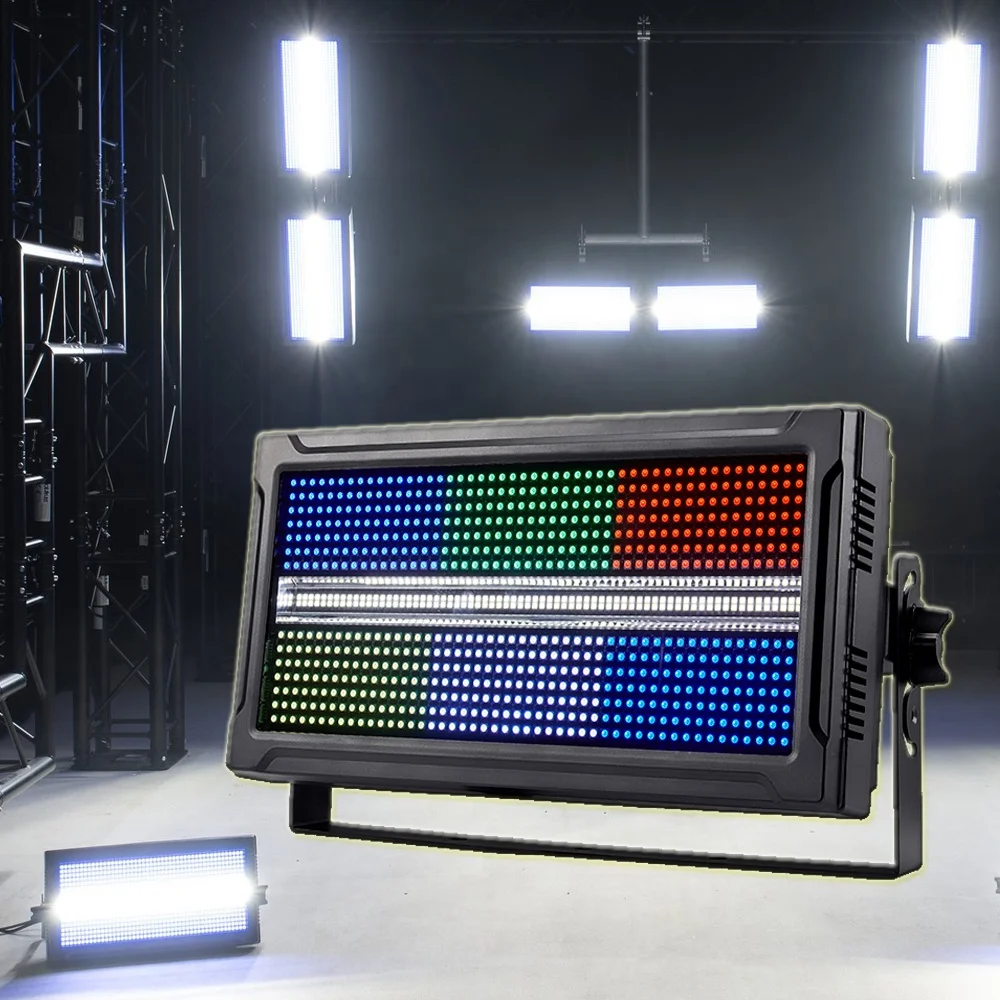 DJ Lighting Equipments 1000W RGB LED Strobe Light Led Disco Stage Strobe DJ Light for Party Disco