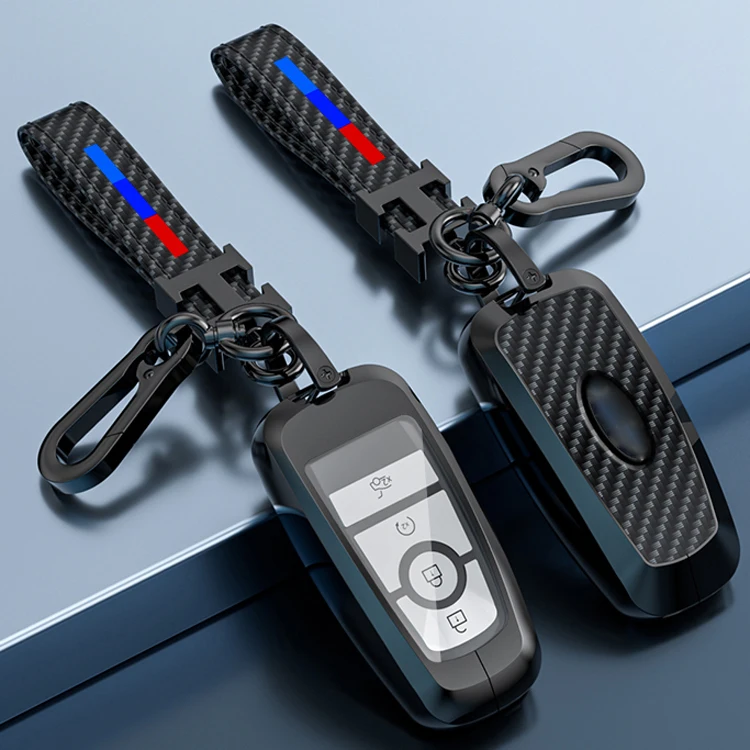 5 Buttons Smart Key Fob Cover Premium TPU Key Case Full Protector For Ford F150 F250 F350 F450 F550