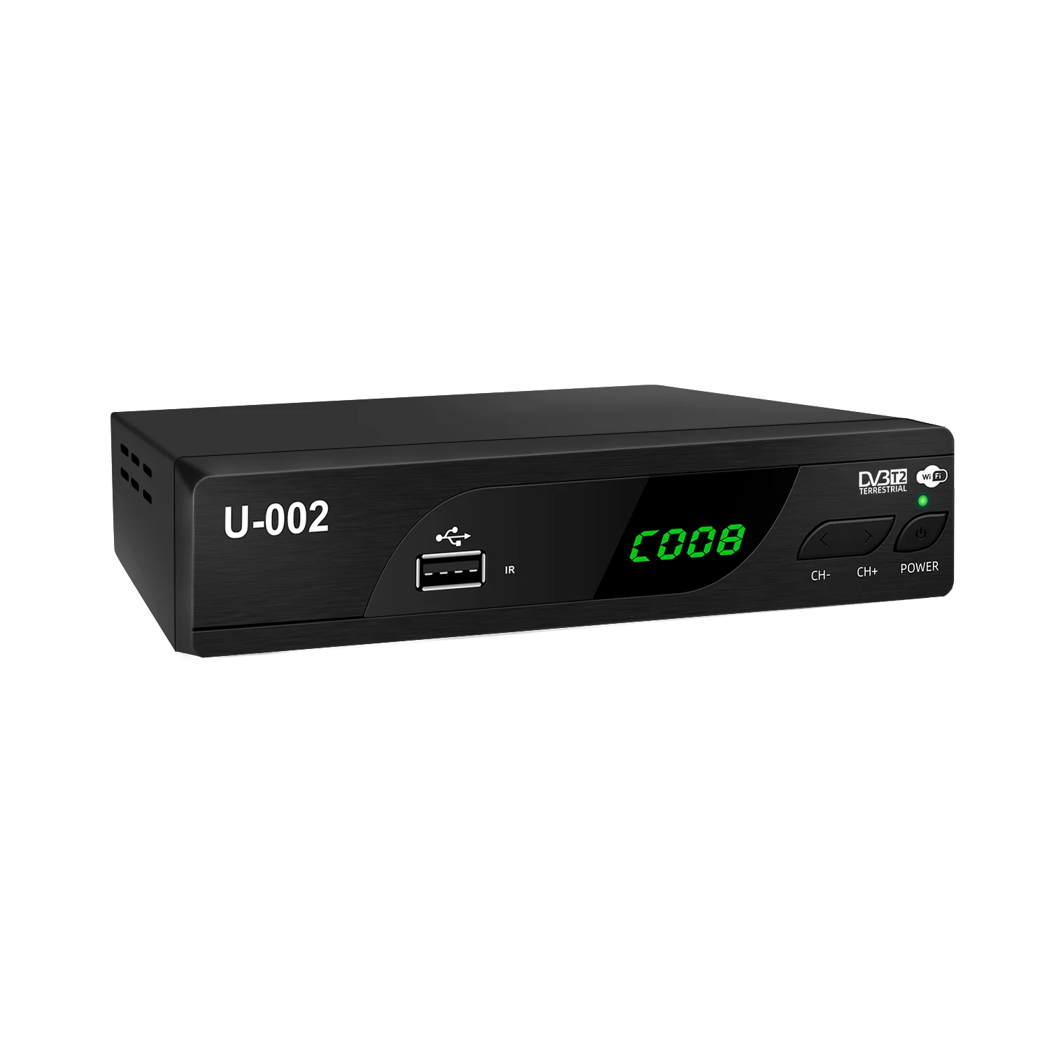 JUNUO customize UI Factory Support IP TV System H265 H264 decoder wifi TV receiver dvb t2