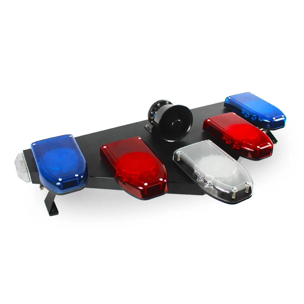 HAIBANG Ambulance Emergency Vehicle Revolving Warning LED Strobe V Shape Lightbar With Siren and Speaker