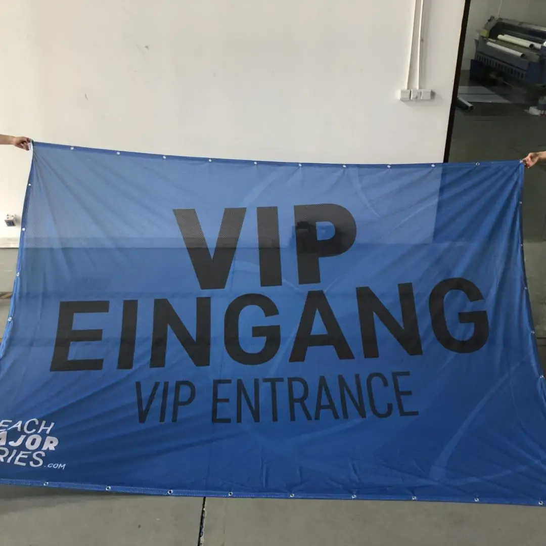 Hot Sale Break Away Hanging Vinyl Pvc Banner Printing Advertising Polyester Fence Mesh Banner