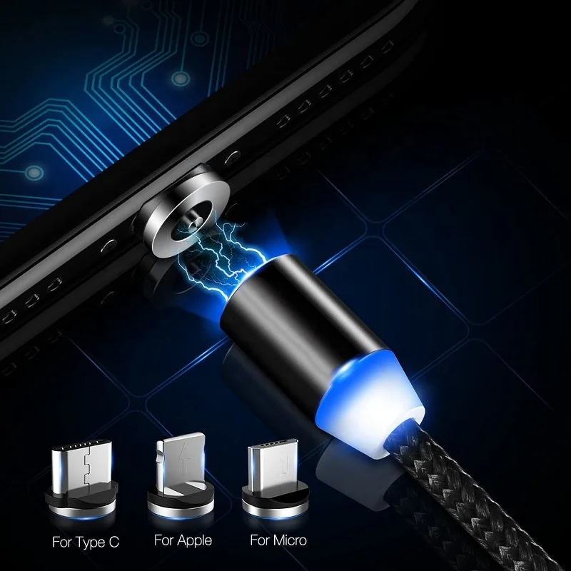 Новое поступление Прямая продажа с фабрики 3 в 1 Usb-кабель магнитный Алюминиевый сплав Быстрый зарядный кабель для новейшего Iphone и