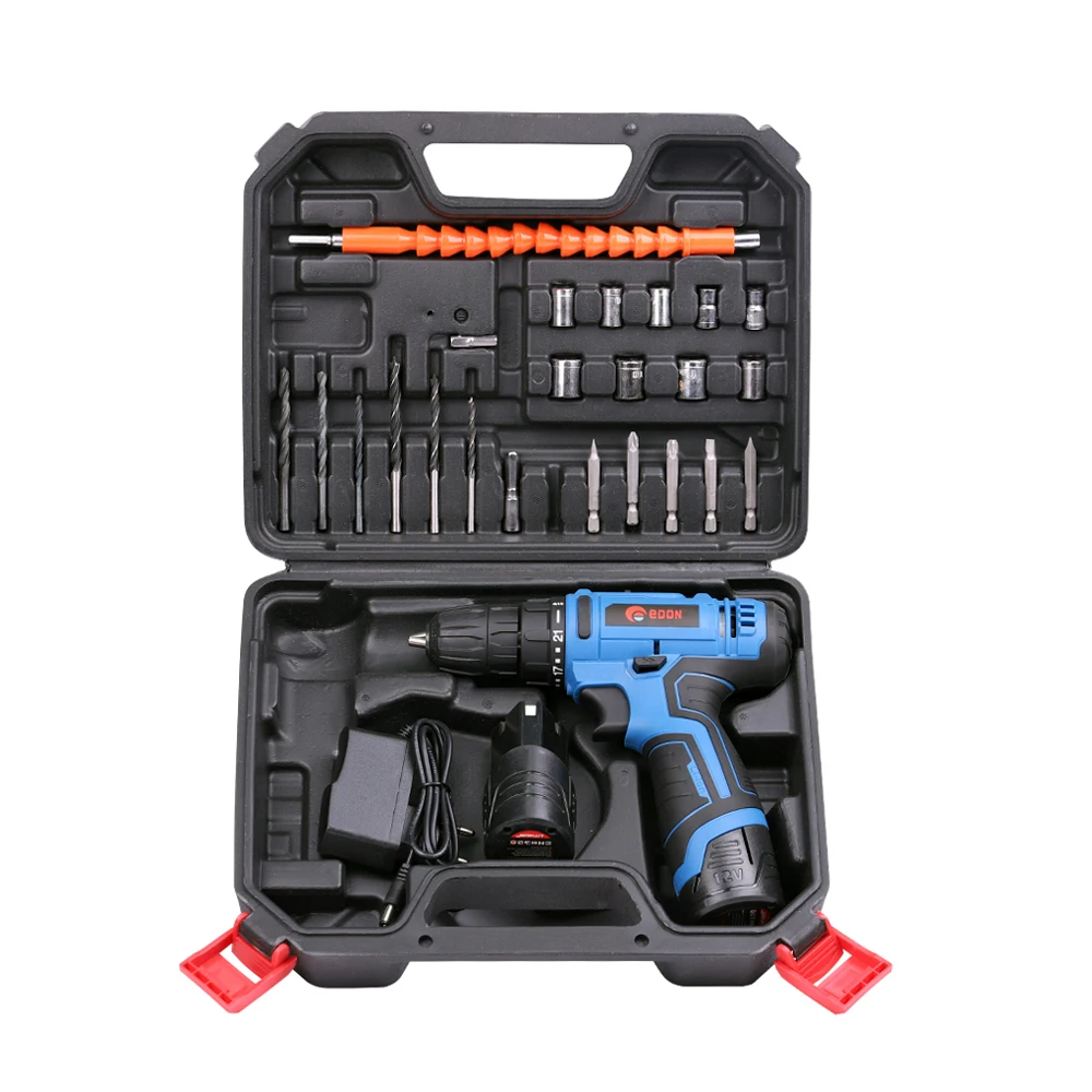 EDON LV3-1210 12v wireless mini cordless drill battery charger kit