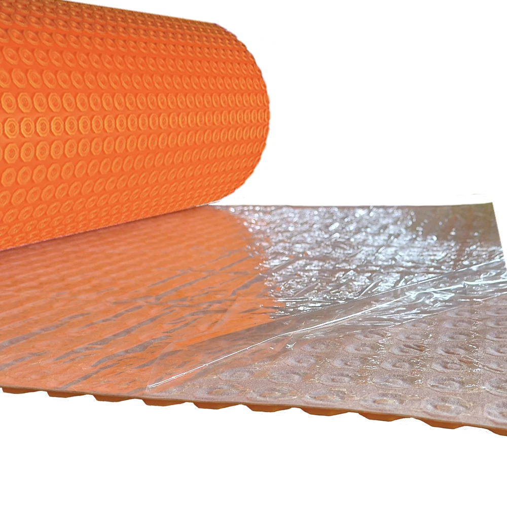 215 sqft Self-Adhesive Electric Underfloor Heating System with Radiant Floor Heating Mat Ditra Uncoupling Mat - 20m/roll