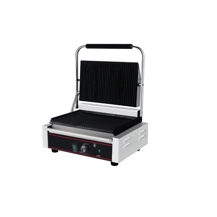 Высокоэффективный 2200W из нержавеющей стали и чугуна для сэндвич электрическая одноместная уголь барбекю гриль контактный чайник