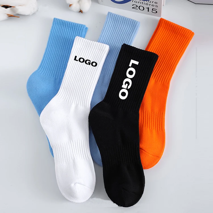 High quality crew designer cotton ankle women logo unisex compression sports grip custom cartoon wholesale anti slip socks