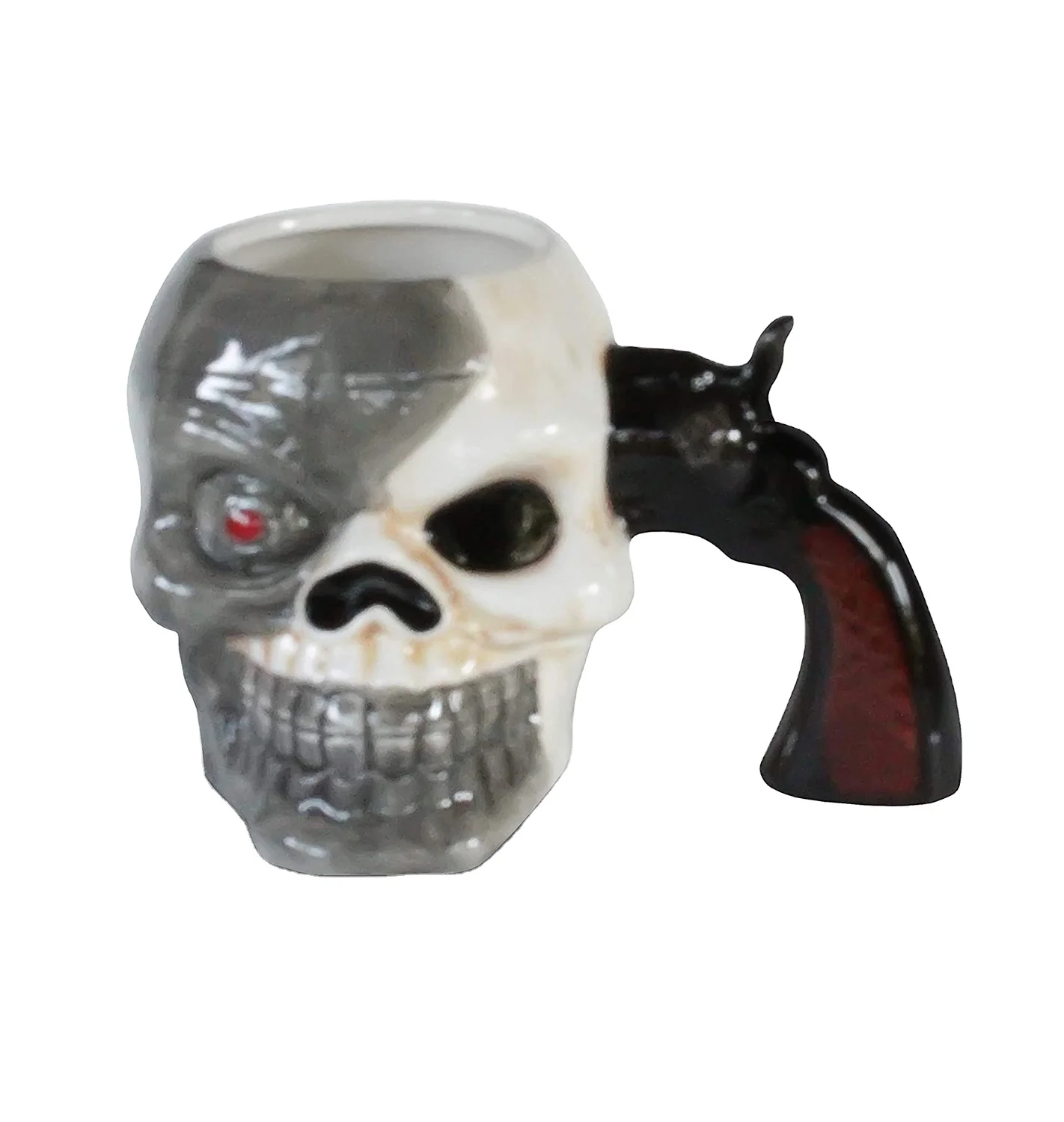 custom handmade goblet wholesale home Gothic medieval ceramic skull shaped cup