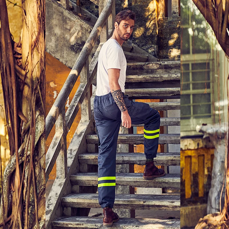 Factory supply mechanic workwear work wear cargo FR safety fire resistant work pants for men